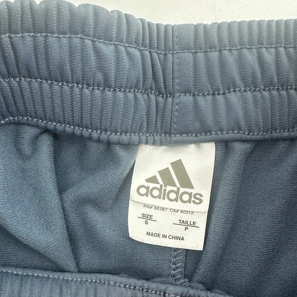 Adidas tear aways Kids Gray blue Joggers basketball pants active wear y2k sz sm - Picture 4 of 8
